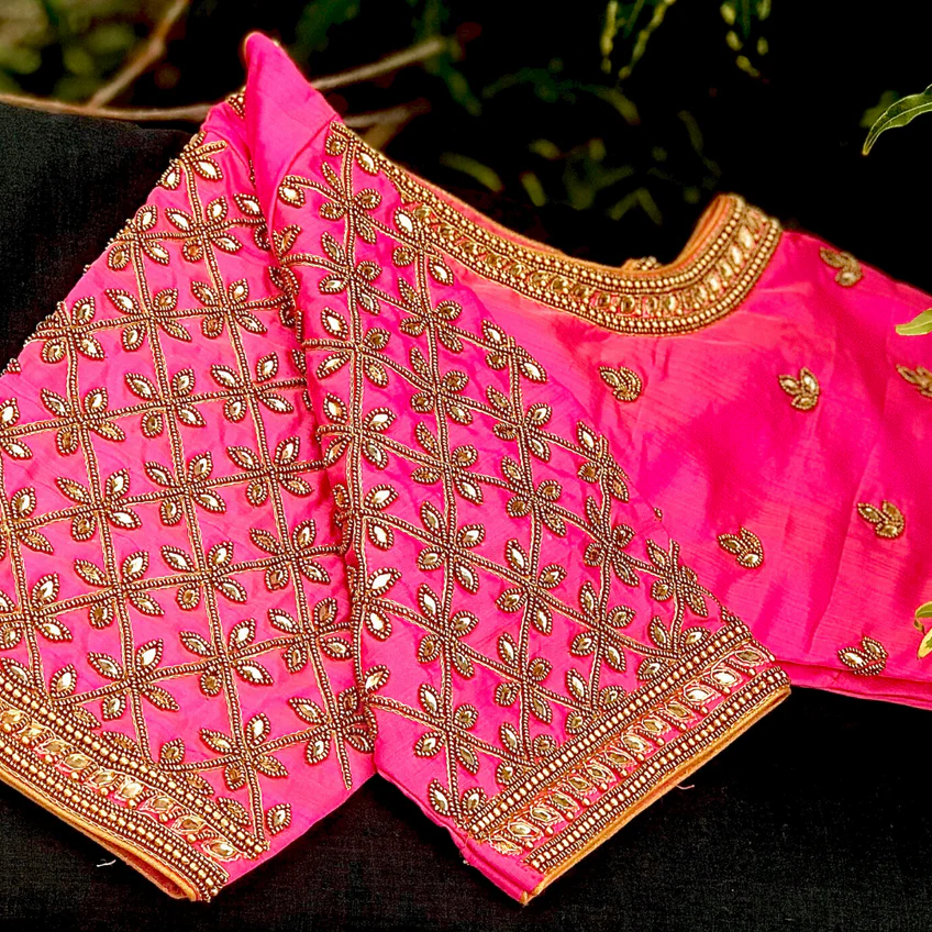 Grand Wedding Aari Blouse